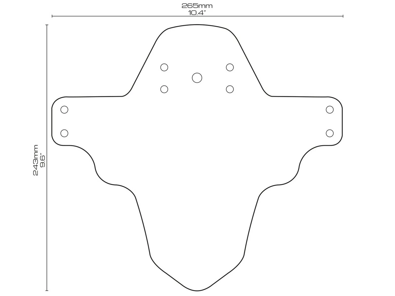 All-mountain-style AMS Garde Boue Avant Freeride Fiesta Mud Guard 4 All-mountain-style AMS Garde Boue Avant Freeride Fiesta Mud Guard – Image 4