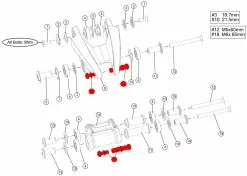 BMC Boulons D'amortisseur Arrière Trailfox / Speedfox - 208505