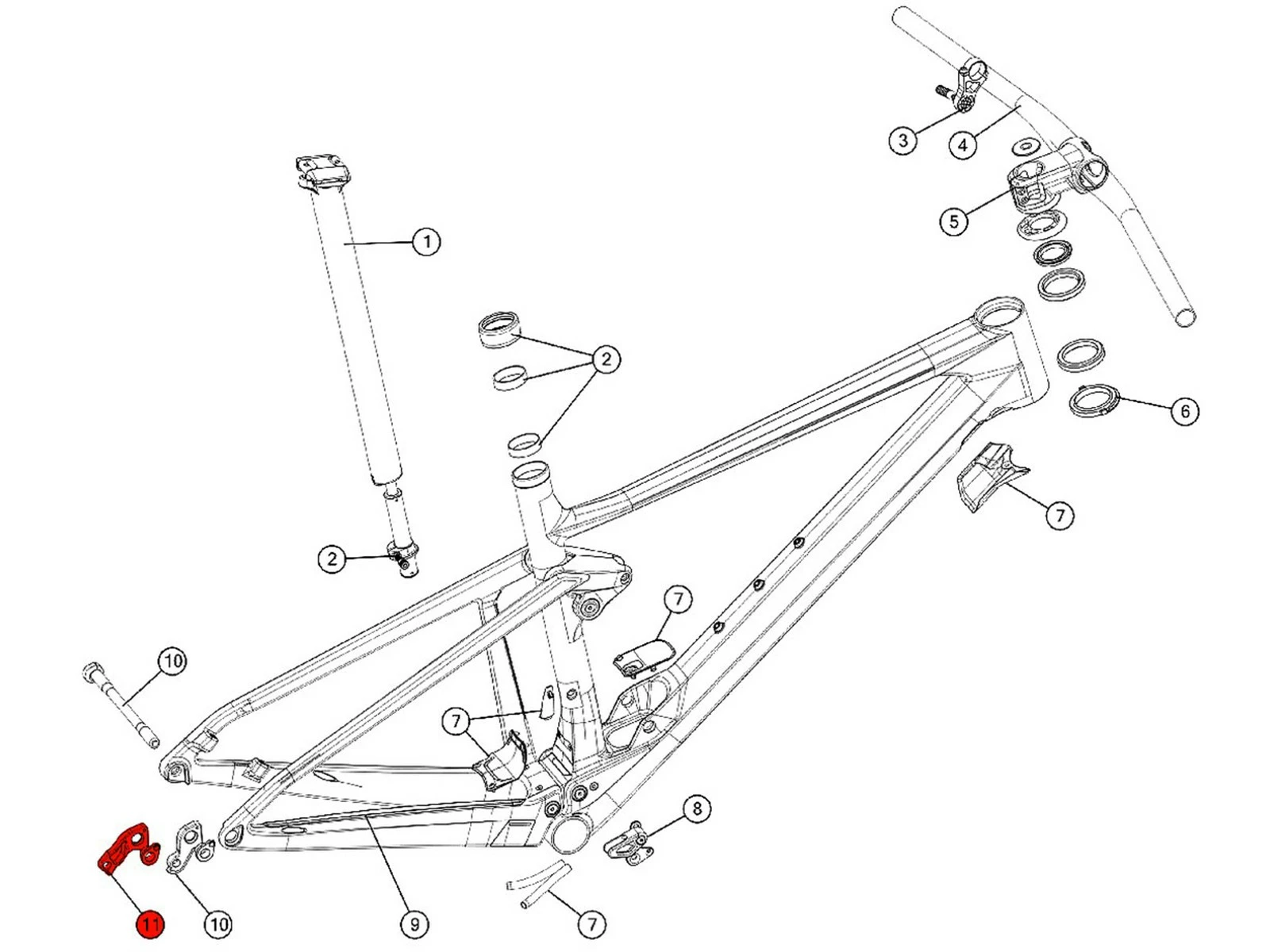 BMC Dropout 66 Patte De Dérailleur 301702 (direct Mount) 1 BMC Dropout 66 Patte De Dérailleur 301702 (direct Mount)