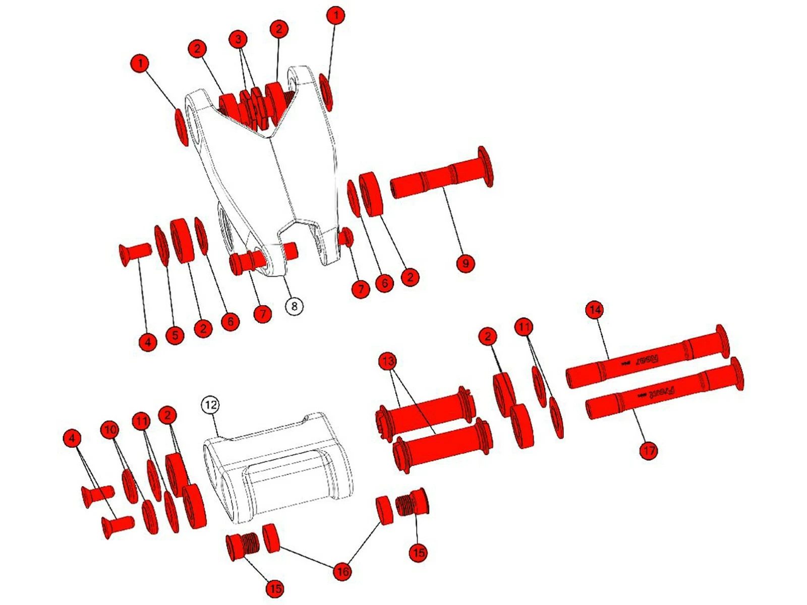 BMC Kit Roulements Et Vis Pour Fourstroke 01 MY2019 - 301734 2 BMC Kit Roulements Et Vis Pour Fourstroke 01 MY2019 - 301734 – Image 2