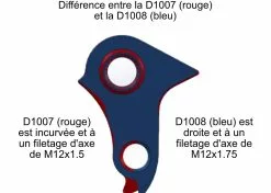 PILO Patte De Dérailleur D1008 Pour Mondraker Dès 2022 -SRAM Soldes pilo patte de derailleur d1008 pour mondraker vtt et vttae 3
