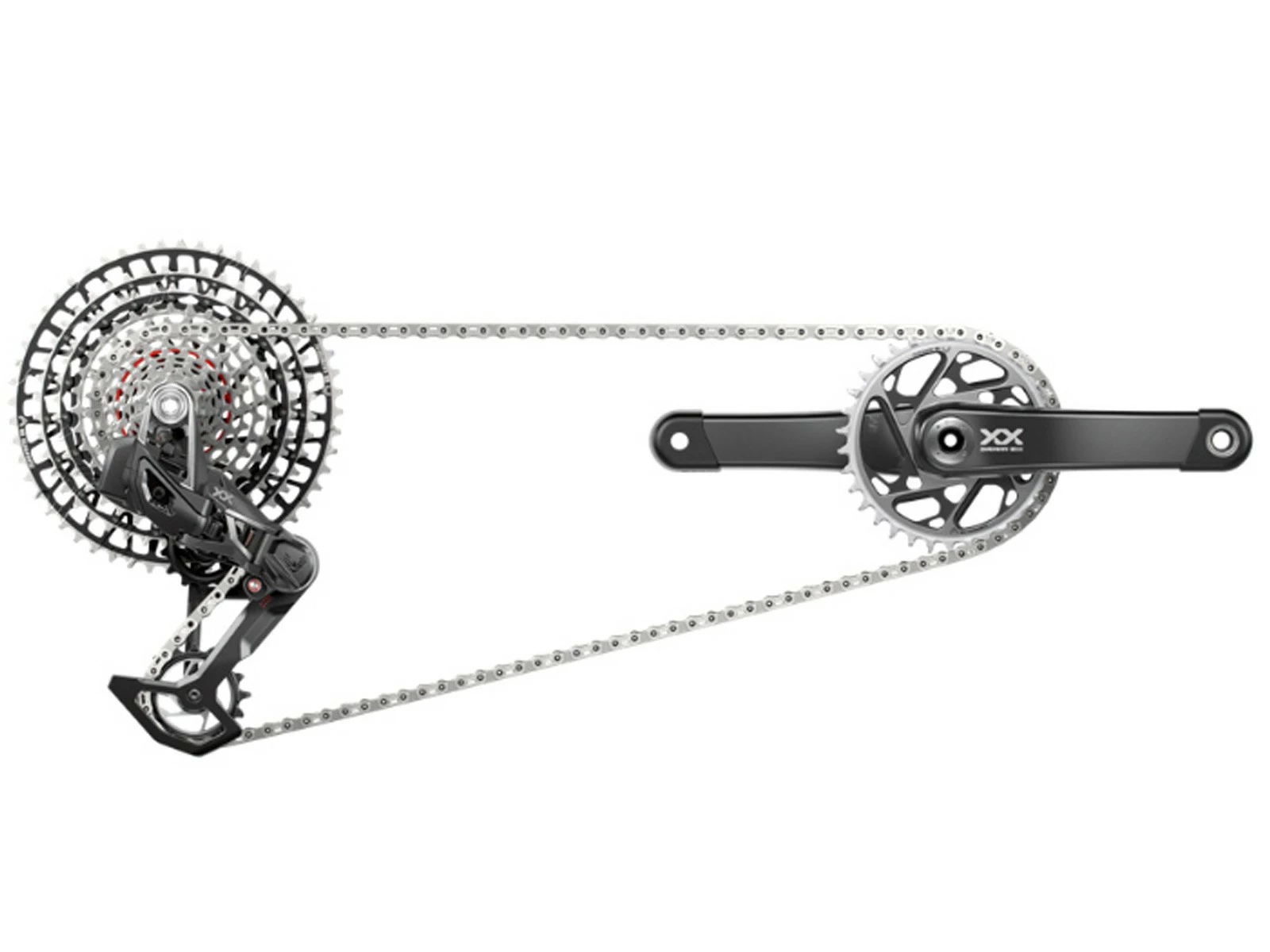 SRAM Groupe Complet XX SL T-TYPE Eagle DUB 12v 34 Dents 10-52 1 SRAM Groupe Complet XX SL T-TYPE Eagle DUB 12v 34 Dents 10-52